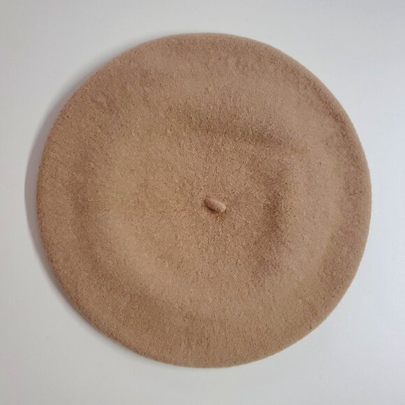 Basque Beret, Camel, 100% Wool - Picture 1 of 2